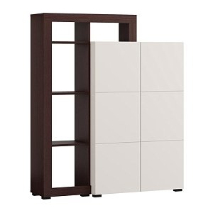 ΒΙΤΡΙΝΑ ARGYLL 2K2V OP 138 CASHMERE ΜΕ DARK TAILOR OAK ΧΡΩΜΑ 116x35x138εκ 11015791