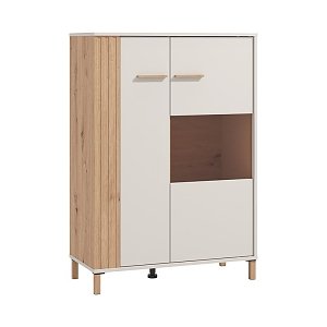 ΒΙΤΡΙΝΑ BELFORT 2K VS1 CASHMERE-ARTISAN OAK 85x40x122εκ o.r.s 11013024