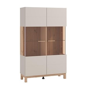 ΒΙΤΡΙΝΑ ESSEX 2K VS2 147 CASHMERE/ARTISAN OAK 90x35x147εκ 11014496