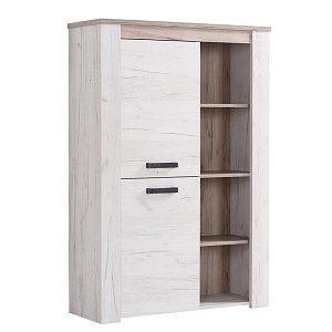ΒΙΤΡΙΝΑ Kent POP Ν GREY OAK-WHITE OAK 99x36x146εκ knt 11008836