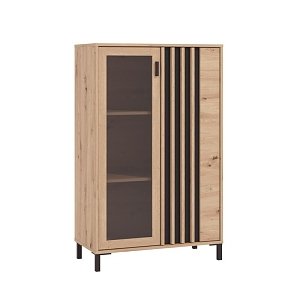 ΒΙΤΡΙΝΑ LAVAL 2K VS1 129 ARTISAN ΟΑΚ/ΜΑΥΡΟ 80x40x129εκ 11014536