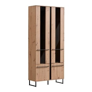 ΒΙΤΡΙΝΑ SARDINIA 2K VS2 ARTISAN OAK / ΜΑΥΡΟ 84.5x35x193.5εκ srd 11008233