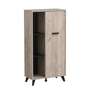 ΒΙΤΡΙΝΑ UMBRIA POP GREY OAK-ΜΑΥΡΟ 67x33x130εκ 11008864