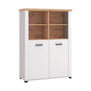 ΒΙΤΡΙΝΑ VALENCIA POP 2K ΛΕΥΚΟ-ARTISAN OAΚ-ΛΕΥΚΟ ΜΑΤ ΧΡΩΜΑ 103.5x41x143εκ 11011381