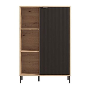 ΒΙΤΡΙΝΑ VANDEA 2K POP ARTISAN-ΜΑΥΡΟ ΜΑΤ 87x40x131εκ 11013670