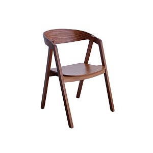 Πολυθρόνα Τραπεζαρίας Brooke Light Walnut 2τμχ 1114 IN 400-02-005