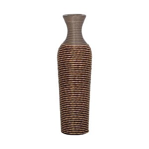 ΔΙΑΚΟΣΜΗΤΙΚΟ ΒΑΖΟ Fylliana FL310 PU RATTAN ΓΚΡΙ-ΦΥΣΙΚΟ ΧΡΩΜΑ 70εκ 374-225-611