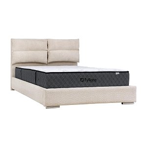 ΔΙΠΛΟ ΚΡΕΒΑΤΙ Fylliana Andros ΜΠΕΖ ΧΡΩΜΑ 175x214x115εκ (160x200) 887-225-018