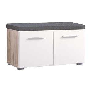 ΕΠΙΠΛΟ ΧΩΛ Beny ΚΟΜ 760 GREY OAK-ΛΕΥΚΗ ΛΑΚΑ 79x35x45εκ 11008559