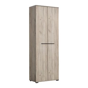 ΕΠΙΠΛΟ ΧΩΛ LORCA GREY OAK / ΜΑΥΡΟ 67x40x195εκ fxtr 11008354