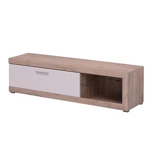 ΕΠΙΠΛΟ ΤΗΛΕΟΡΑΣΗΣ REMO GREY OAK / ΛΕΥΚΗ ΛΑΚΑ 162x41x43εκ 11008810