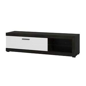 ΕΠΙΠΛΟ ΤΗΛΕΟΡΑΣΗΣ REMO ΜΑΥΡΟ / ΛΕΥΚΟ HIGH GLOSS FOIL 162x42x44εκ 11013494