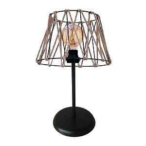 ΕΠΙΤΡΑΠΕΖΙΑ ΛΑΜΠΑ Fylliana 7048 ΜΑΥΡΟ E27 30εκ 892-123-034