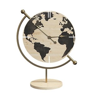 ΕΠΙΤΡΑΠΕΖΙΟ ΡΟΛΟΙ Fylliana "Globe" NATURE ΞΥΛΟ-ΜΕΤΑΛΛΟ 22.5x12x30.5εκ sls 125-222-339