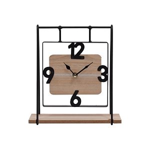 ΕΠΙΤΡΑΠΕΖΙΟ ΡΟΛΟΙ Fylliana "Swing" NATURE ΞΥΛΟ-ΜΕΤΑΛΛΟ 23.5x8x25.5εκ sls 125-222-336