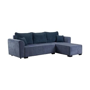ΓΩΝΙΑΚΟΣ ΚΑΝΑΠΕΣ ΚΡΕΒΑΤΙ Migros ΜΠΛΕ ΧΡΩΜΑ 268x167x80εκ 21044843