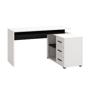 ΓΡΑΦΕΙΟ ARHIMED ΛΕΥΚΟ-ΜΑΥΡΟ 138x102x75εκ 11011774