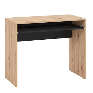 ΓΡΑΦΕΙΟ PARIS ARTISAN OAK-ΜΑΥΡΟ 90x45x74εκ prs 11012766