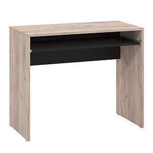 ΓΡΑΦΕΙΟ PARIS GREY OAK-ΜΑΥΡΟ 90x45x74εκ prs 11012765