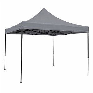 Κιόσκι Πτυσσόμενο 3x3x3,2m Γκρι Ύφασμα 800D 851553