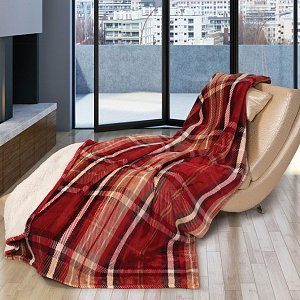 Κουβέρτα Ριχτάρι Flannel Hector Κόκκινο 220x240cm