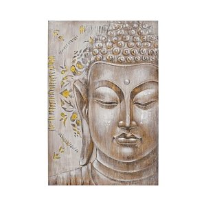 ΚΑΔΡΟ Fylliana Buddha ΜΠΕΖ-ΓΚΡΙ ΧΡΩΜΑ 80x3x120εκ 374-224-226