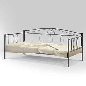 ΚΑΝΑΠΕΣ ΜΕΤΑΛΛΙΚΟΣ Fylliana ARIEL ΚΑΦΕ 210x100x83εκ 827-18-011