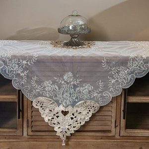 Καρέ δαντέλα Fylliana 110*110 H036A bf 714-82-370