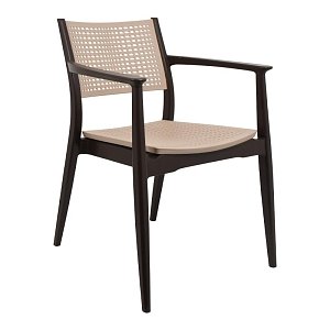 ΚΑΡΕΚΛΑ ΕΞΟΧΗΣ Fylliana Best ΚΑΦΕ ΜΕ ΜΠΕΖ ΧΡΩΜΑ 57,5x55x80εκ 875-123-041