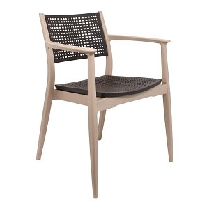 ΚΑΡΕΚΛΑ ΕΞΟΧΗΣ Fylliana Best ΜΠΕΖ ΜΕ ΚΑΦΕ ΧΡΩΜΑ 57,5x55x80εκ 875-123-043