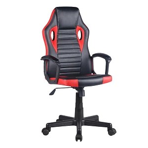 ΚΑΡΕΚΛΑ GAMING Fylliana 5630 ΜΑΥΡΗ-ΚΟΚΚΙΝΗ ΔΕΡΜΑΤΙΝΗ 61x55x120εκ 093-00-131