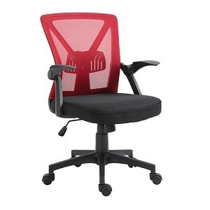 ΚΑΡΕΚΛΑ ΓΡΑΦΕΙΟΥ Fylliana FL20-2Β ΚΟΚΚΙΝΟ ΧΡΩΜΑ 60x63x90/105εκ 388-121-014