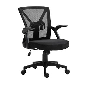 ΚΑΡΕΚΛΑ ΓΡΑΦΕΙΟΥ Fylliana FL20-2Β ΜΑΥΡΟ ΧΡΩΜΑ 60x63x90/105εκ 388-121-012