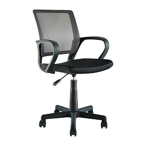 ΚΑΡΕΚΛΑ ΓΡΑΦΕΙΟΥ Fylliana FL5528 ΓΚΡΙ-ΜΑΥΡΟ ΧΡΩΜΑ 57x54x94εκ 093-124-139