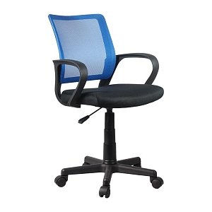 ΚΑΡΕΚΛΑ ΓΡΑΦΕΙΟΥ Fylliana FL5528 ΜΠΛΕ ΜΑΥΡΟ ΧΡΩΜΑ 57x54x94εκ 093-124-142