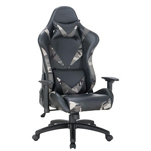ΚΑΡΕΚΛΑ ΓΡΑΦΕΙΟΥ-GAMING Fylliana 9810 ΓΚΡΙ ΜΕ ΓΚΡΙ 68.5x69.5x128.5εκ 425-92-038