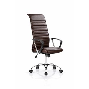 ΚΑΡΕΚΛΑ ΓΡΑΦΕΙΟΥ ΚΑΦΕ ΔΕΡΜΑΤΙΝΗ SP-6351-6 57x60x117-127εκ 425-16-004