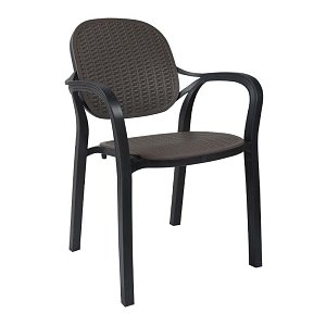 ΚΑΡΕΚΛΑ ΚΗΠΟΥ Fylliana Eliza ΑΝΘΡΑΚΙ ΧΡΩΜΑ 57x41x83εκ 824-124-020