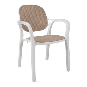 ΚΑΡΕΚΛΑ ΚΗΠΟΥ Fylliana Eliza ΛΕΥΚΟ-ΜΠΕΖ ΧΡΩΜΑ 57x41x83εκ 824-124-021