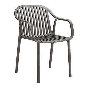 ΚΑΡΕΚΛΑ ΚΗΠΟΥ Fylliana Malva ΓΚΡΙ ΧΡΩΜΑ 58x54x78εκ 4τμχ 637-124-002
