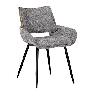ΚΑΡΕΚΛΑ ΤΡΑΠΕΖΑΡΙΑΣ Fylliana FL6286 ΓΚΡΙ ΥΦΑΣΜΑ 58x54x81εκ 2τμχ 392-124-002