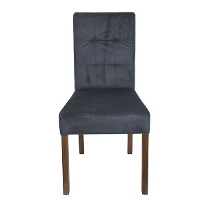 ΚΑΡΕΚΛΑ ΤΡΑΠΕΖΑΡΙΑΣ Fylliana Τ-12 Domenic ΓΚΡΙ ΥΦΑΣΜΑ GREY OAK ΠΟΔΙΑ 45x45x90εκ 2τμχ 839-121-701