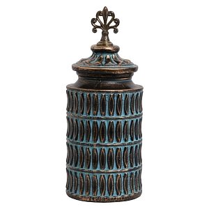 ΚΕΡΑΜΙΚΟ ΒΑΖΟ Fylliana 818695 ΜΠΡΟΝΖΕ 16x16x40εκ 373-121-639