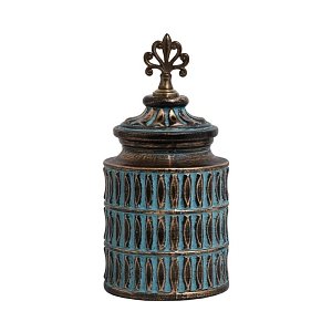 ΚΕΡΑΜΙΚΟ ΒΑΖΟ Fylliana 818696 ΜΠΡΟΝΖΕ 16x16x34εκ 373-121-638