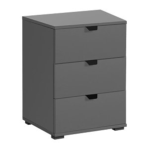ΚΟΜΟΔΙΝΟ DUERO 3F ΓΚΡΙ ΓΡΑΦΙΤΗ 45x40x63εκ 11009016