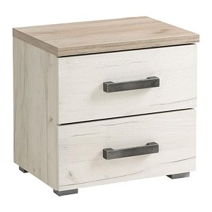 ΚΟΜΟΔΙΝΟ Kent ΝΟ GREY OAK/WHITE OAK 45x34x43εκ 11008687