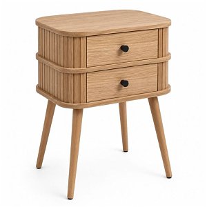 Κομοδίνο Ξύλινο σε Φυσική Απόχρωση 40x30x62 852765