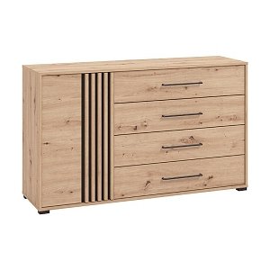 ΚΟΜΟΤΑ ASCALON 135 2K4F ARTISAN OAK-ΜΑΥΡΟ ΧΡΩΜΑ 138x40x82εκ 11013063