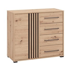 ΚΟΜΟΤΑ ASCALON 90 2K4F ARTISAN OAK-ΜΑΥΡΟ ΧΡΩΜΑ 93x40x82εκ 11013064