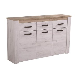 ΚΟΜΟΤΑ-ΜΠΟΥΦΕΣ Kent 160 3Κ3F GREY OAK/WHITE OAK 160x37x98εκ knt 11008627